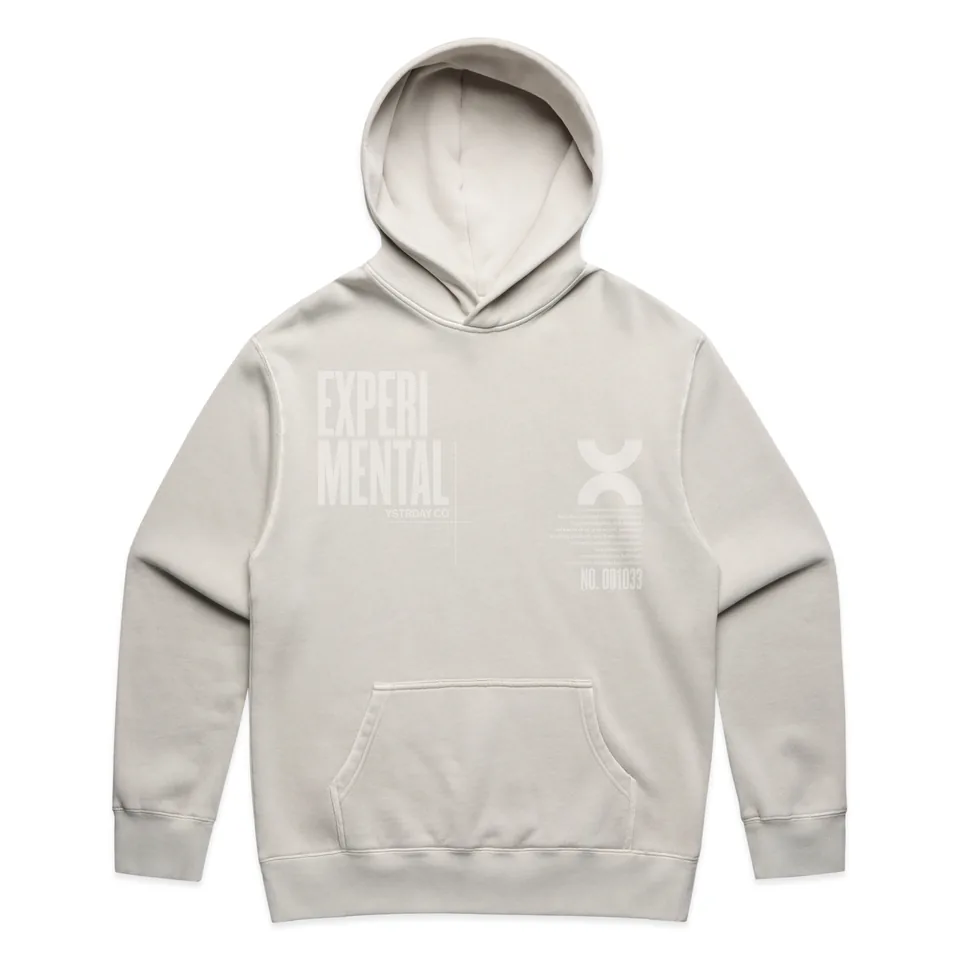 YSTRDAY faded relax hoodie in faded bone
